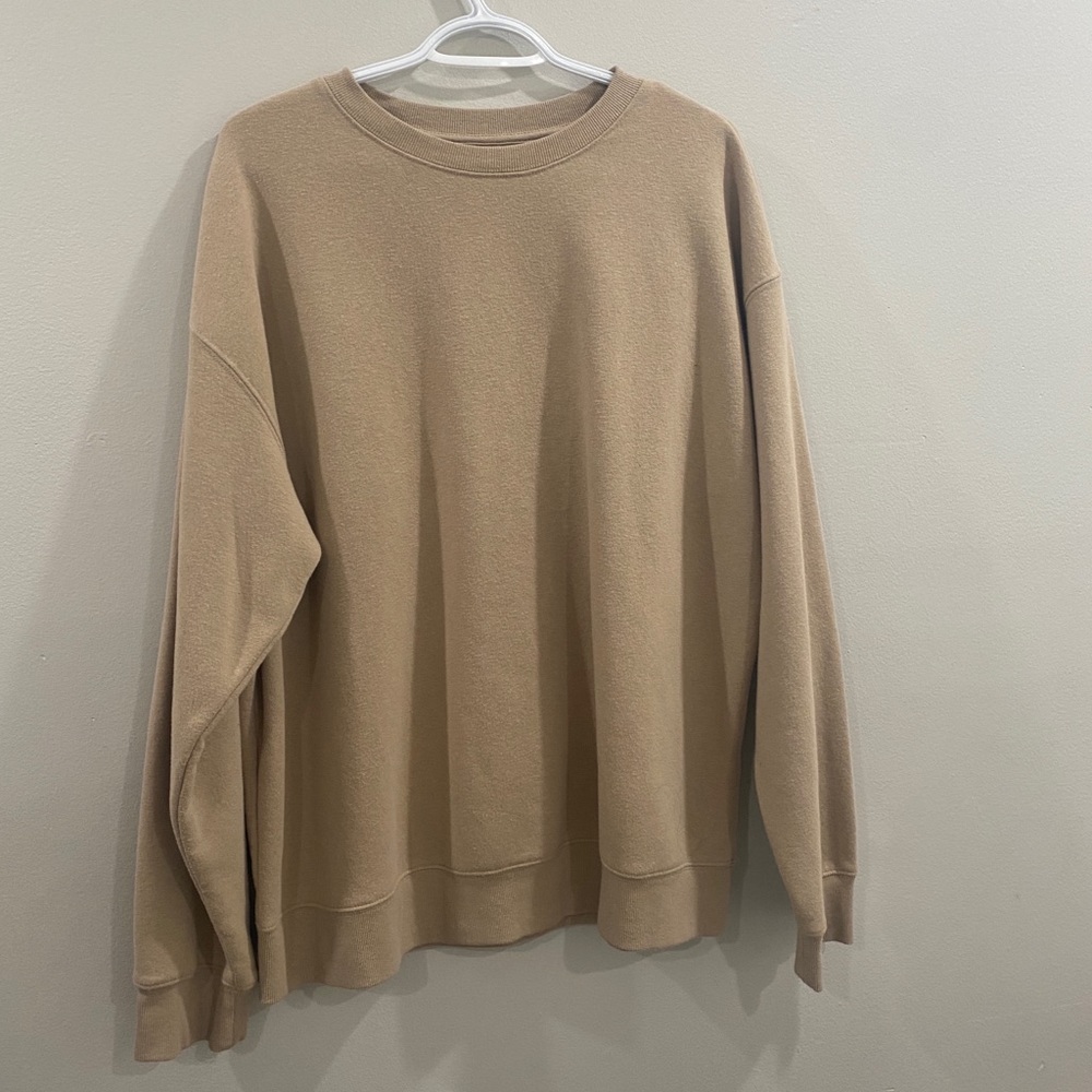 brown crew neck